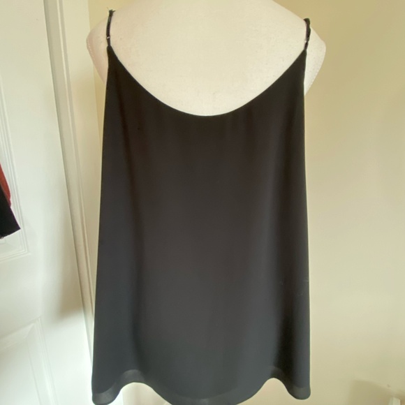 Babaton Black Lace Trim Feminine V-neck Camisole Top- Sz-M - Picture 6 of 14